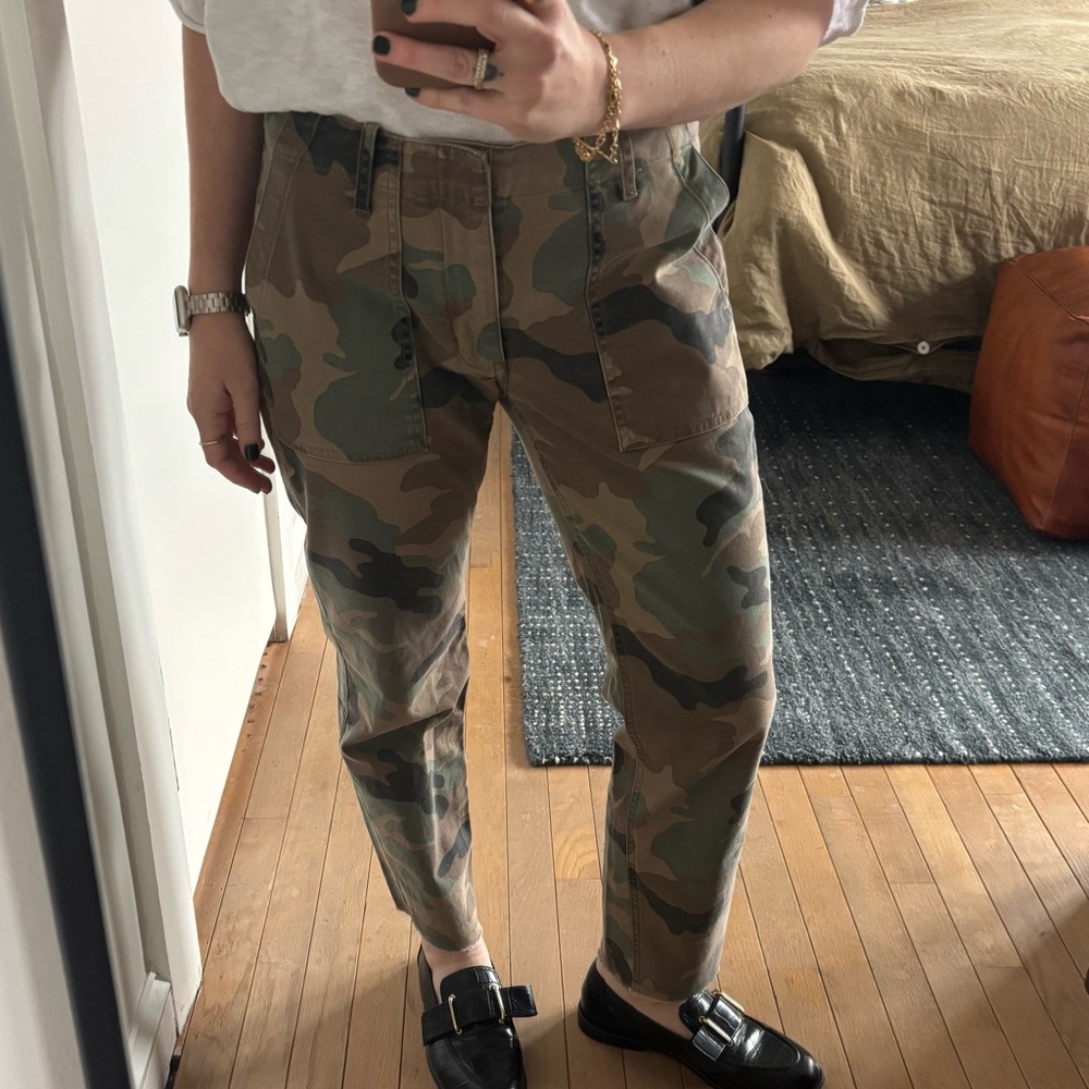 Nili Lotan camouflage print pants, size 2